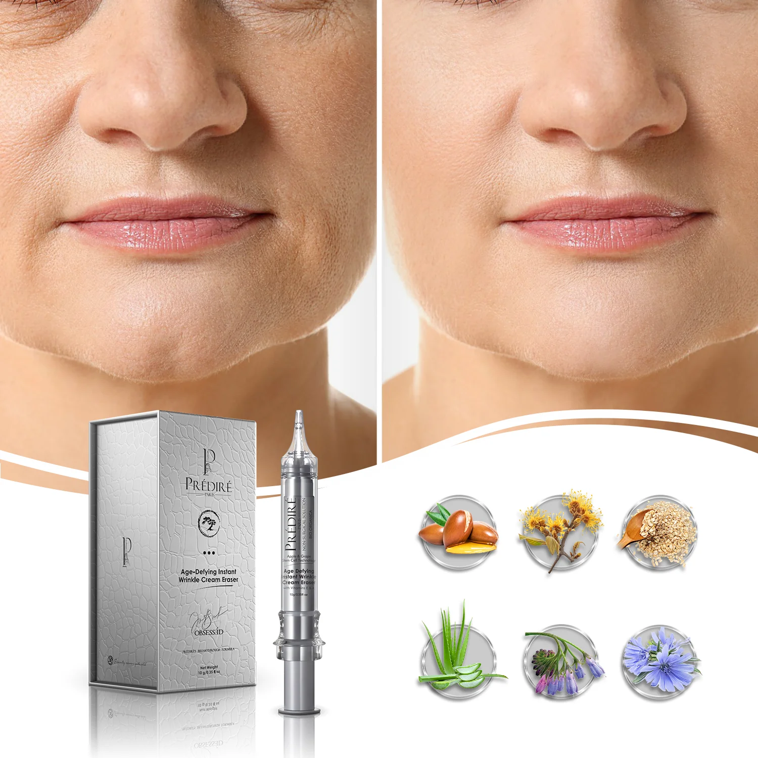 Age-Defying Instant Wrinkle Eraser Powered by Bio Organica & Apple & Grape Stem Cell - Image 3
