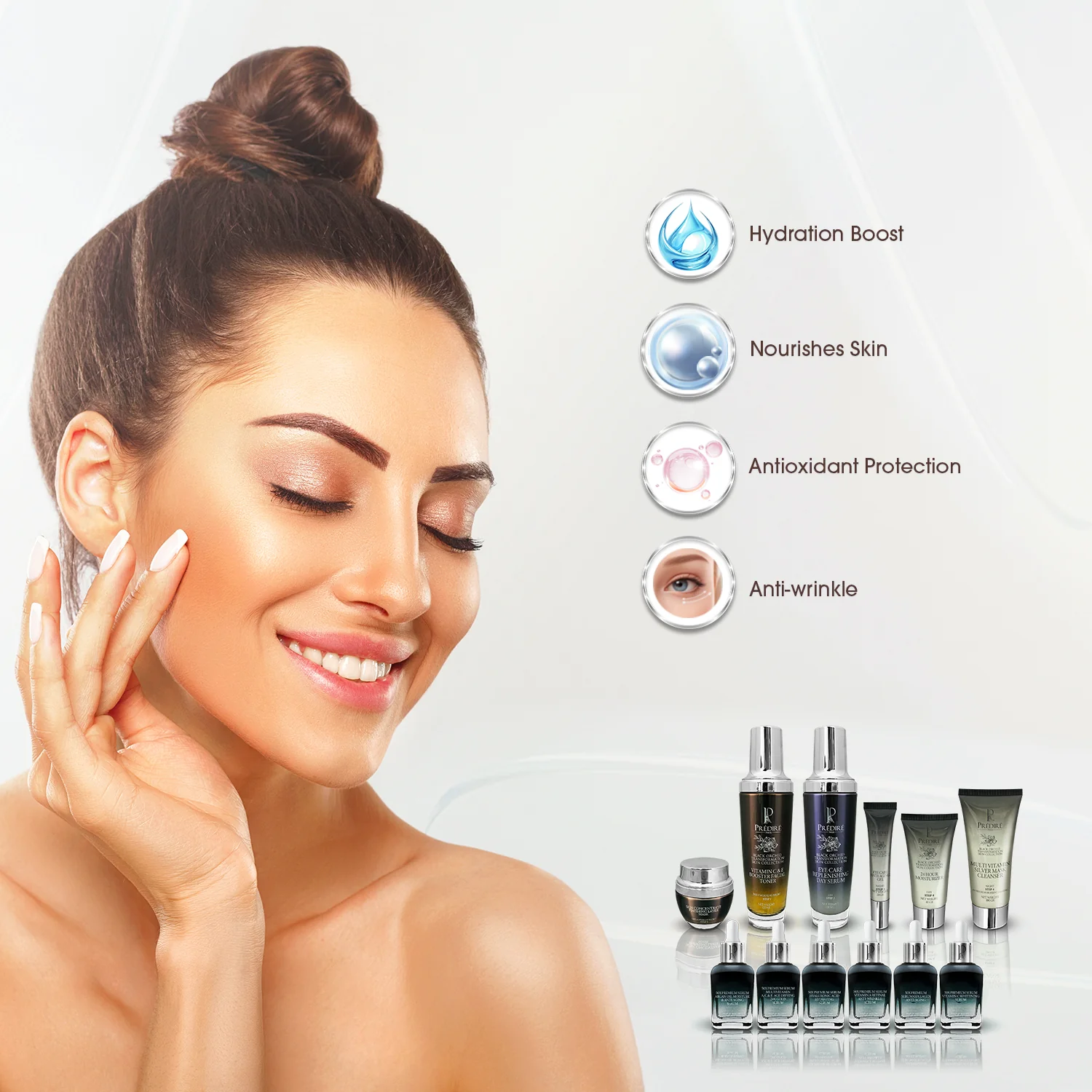 Black Orchid Transformation Skin Collection | Moisturizer, Concentrate, Serum, Toner, Gel, Hydration, Vitamin Boost, Anti-Aging, Mask, Wrinkle, Collagen, & Cleanser | Limited Edition - Image 4